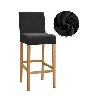 Velvet kangast baaritooli katted venivad pehmed söögitooli katted pestavad lühikesed seljakatted toolid köögi jaoks Kodu hotelli bankett