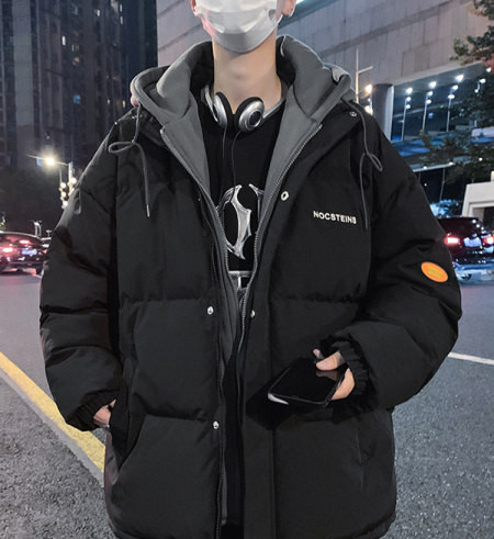 Jachetă de iarnă modernă pentru bărbați cu inscripție mai multe modele