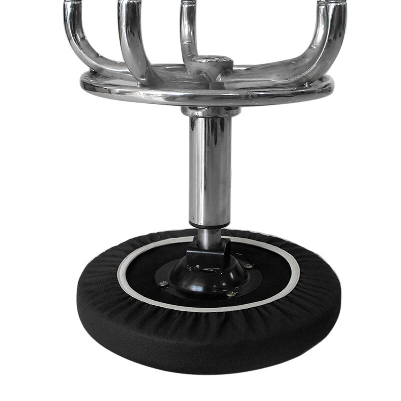 Husa scaun rotunda din piele Pu Husa scaun impermeabila rezistenta la praf Husa scaun de bar Protector scaun pentru restaurant pentru hotel