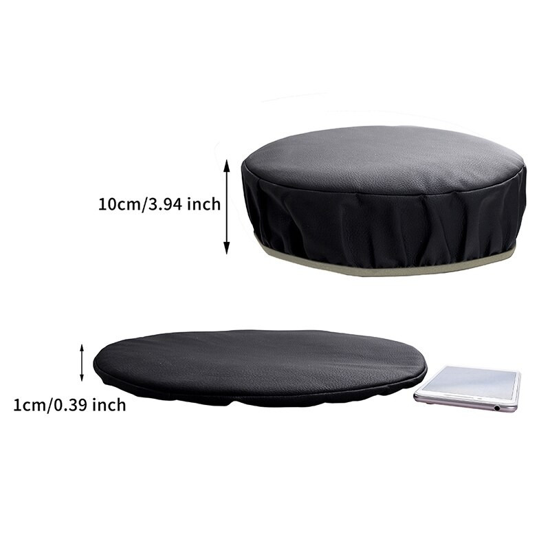 Husa scaun rotunda din piele Pu Husa scaun impermeabila rezistenta la praf Husa scaun de bar Protector scaun pentru restaurant pentru hotel