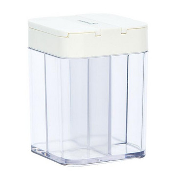 Прозрачна пластмасова кутия за подправки Шейкър за подправки Пипер Сол Бутилка за подправки Кухненски прибори за съхранение