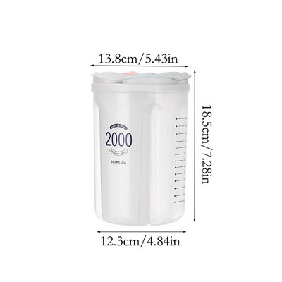 Konyhai tárolódoboz Élelmiszertároló doboz Gabonatároló átlátszó rendszerezők Nedvességálló lezárt dobozok Konyhai kellékek