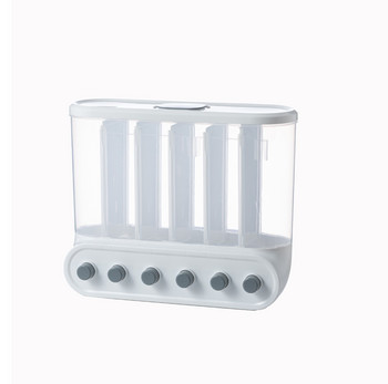 2L/4L/6L Кутия за съхранение на храна със запечатан капак Влагоустойчива кофа за ориз Стенен буркан за храна Кухненска чанта за съхранение