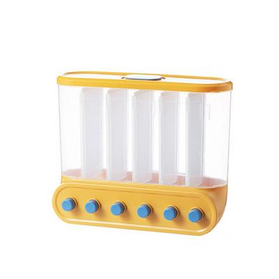 Sieninis grūdų dalytuvas Sandarus maisto laikymo bakas Ryžių kibiras konteineriai skaidrūs spaudai grūdų pupelių organizatorius