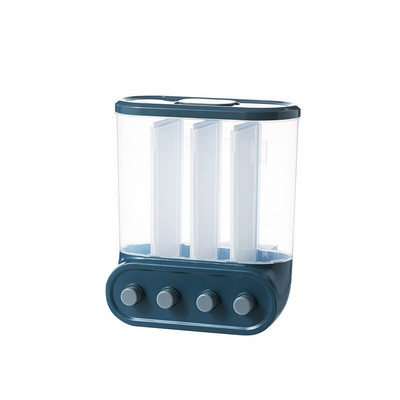 Sieninis grūdų dalytuvas Sandarus maisto laikymo bakas Ryžių kibiras konteineriai skaidrūs spaudai grūdų pupelių organizatorius