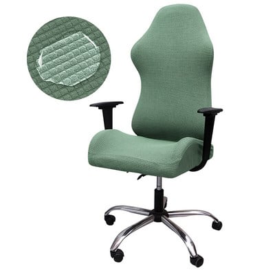 Huse pentru scaune de gaming din material textil impermeabil Huse pentru scaune din lână polară, lavabilă, elastică, anti-alunecare, în carouri, pentru birou acasă