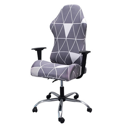 Huse pentru scaune de gaming din material textil impermeabil Huse pentru scaune din lână polară, lavabilă, elastică, anti-alunecare, în carouri, pentru birou acasă
