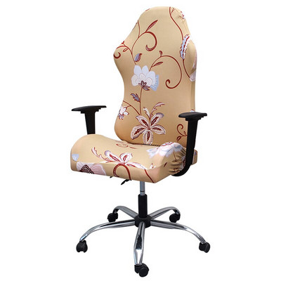 Huse pentru scaune de gaming din material textil impermeabil Huse pentru scaune din lână polară, lavabilă, elastică, anti-alunecare, în carouri, pentru birou acasă