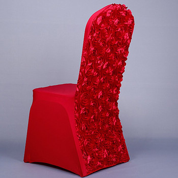 Универсална розова калъфка за сватбени столове Разтегливи полиестерни калъфи за столове от спандекс за сватби, банкети, декорация на хотелски декор