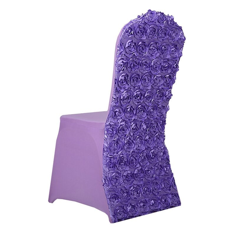 Универсална розова калъфка за сватбени столове Разтегливи полиестерни калъфи за столове от спандекс за сватби, банкети, декорация на хотелски декор