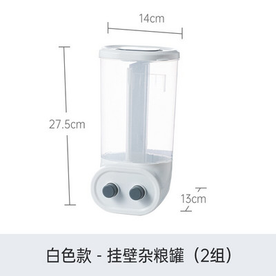 Nová japonská kuchynská klasifikácia, závesná stena na obilie, rôzne druhy, priehľadná priehradka na úložný box na obilie