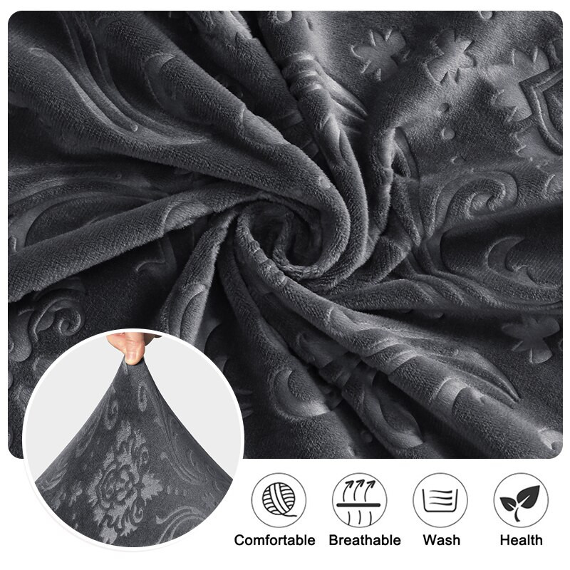 Sametist söögitooli kate Pehme veniv tooli kate Ühevärviline istmekate Elegantne mööbli kate kodu hotelli banketi jaoks