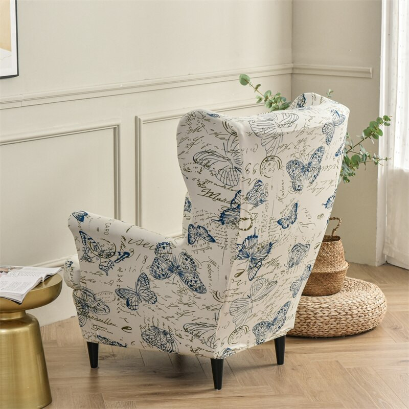 „Strettch Wing“ kėdės užvalkalas „Spandex“ modelio fotelio užvalkalai „Nordic“ nuimami „Relax“ sofos užvalkalai su sėdynės pagalvėlės užvalkalu