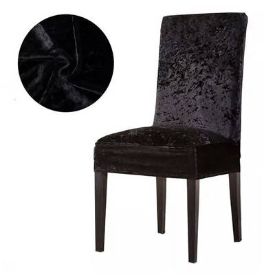 Baršunaste sjajne navlake za stolice Kvalitetna tkanina Meka rastezljiva elastična navlaka za blagovaonicu hotelskog vjenčanog banketa