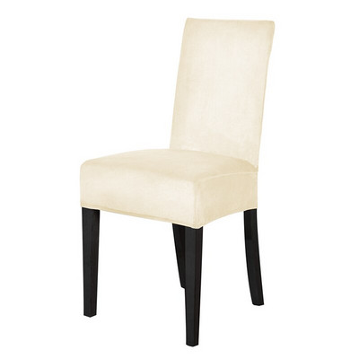 Velvet valgomojo kėdės užvalkalas spandex elastingas kėdės užvalkalas valgomojo kėdžių užvalkalų dėklas kėdėms virtuvėje