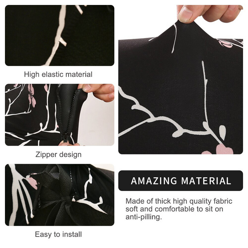 Biuro kėdės užvalkalas Žakardinis Nuimamas žaidimų kompiuterio dėklas, pagalvėlės užvalkalai Apsaugos nuo dulkių namų laisvalaikiui Universalus dydis modernus