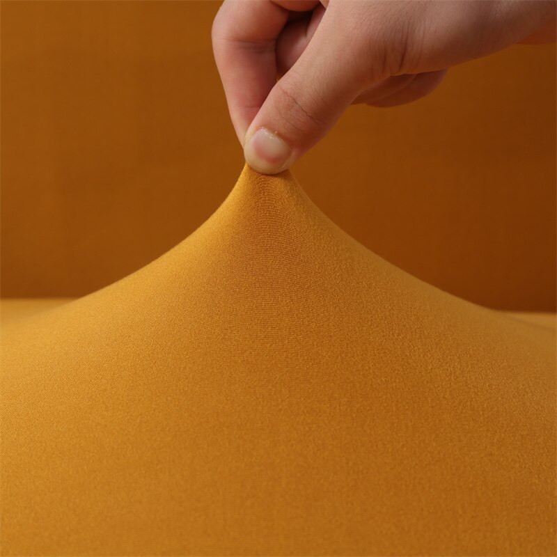 Egyszínű Spandex Accent kar nélküli székhuzat Egyszemélyes kanapé huzatok Nordic Stretch székhuzatok Elasztikus kanapévédő huzat