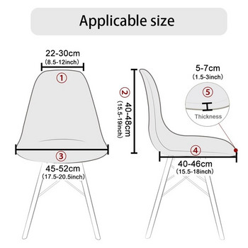 Βελούδινα καλύμματα καρέκλας Spandex Shell μονόχρωμο Κάλυμμα πλάτης καθίσματος για σαλόνι Μπαρ γραφείου Διακόσμηση συμποσίου Κάλυμμα σκόνης