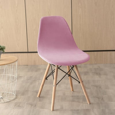 Βελούδινα καλύμματα καρέκλας Spandex Shell μονόχρωμο Κάλυμμα πλάτης καθίσματος για σαλόνι Μπαρ γραφείου Διακόσμηση συμποσίου Κάλυμμα σκόνης