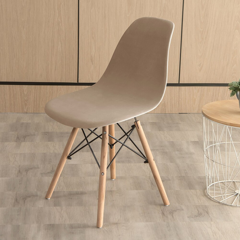 Βελούδινα καλύμματα καρέκλας Spandex Shell μονόχρωμο Κάλυμμα πλάτης καθίσματος για σαλόνι Μπαρ γραφείου Διακόσμηση συμποσίου Κάλυμμα σκόνης