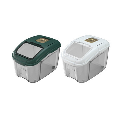 5KG кухненски контейнер Кофа Устойчива на насекоми Влагоустойчива кутия за ориз Зърно Запечатан буркан Домашно съхранение Кутия за магазин за храна за домашни кучета