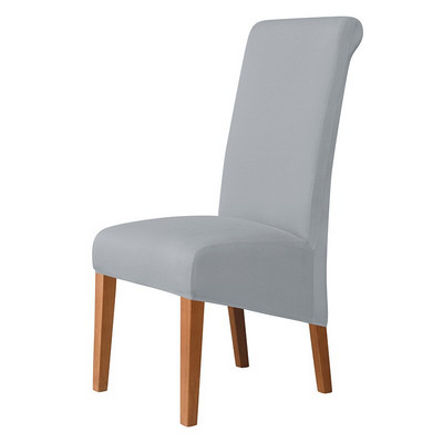 Aukštos nugaros vientisos spalvos kėdės užvalkalas XL dydis, didelis elastingumas, lygaus audinio kėdžių užvalkalai, skirti valgomojo virtuvei.