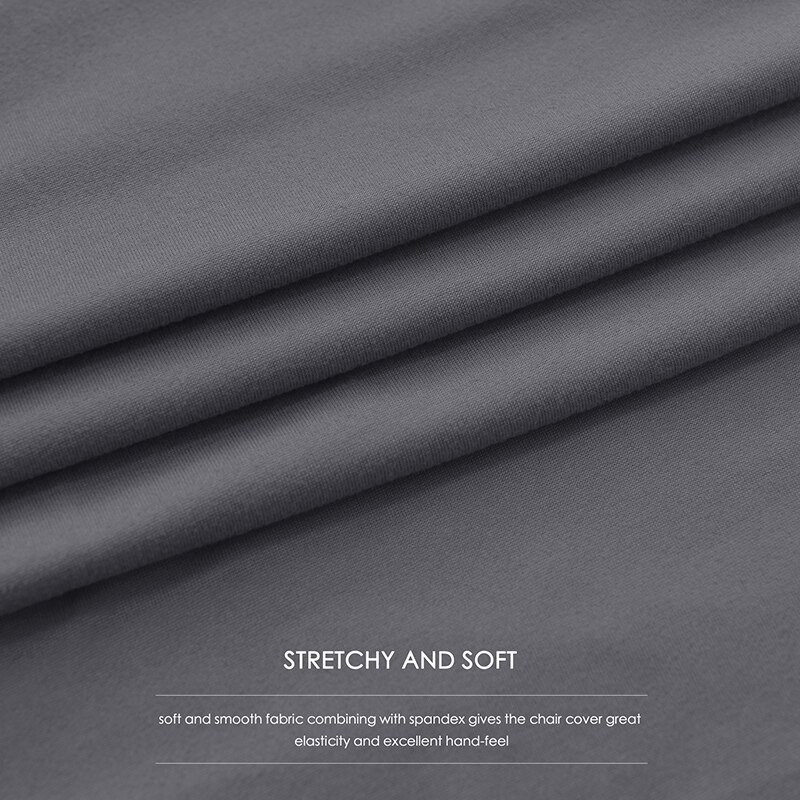 Aukštos nugaros vientisos spalvos kėdės užvalkalas XL dydis, didelis elastingumas, lygaus audinio kėdžių užvalkalai, skirti valgomojo virtuvei.