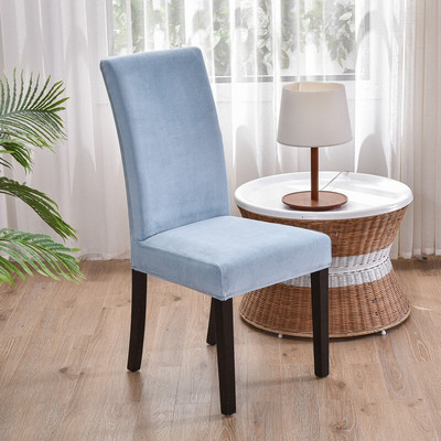 1/2/4/6 dalių Minkštas kėdės užvalkalas naujas aksominis audinys, dideli elastingi kėdžių užvalkalai, valgomojo dėklas