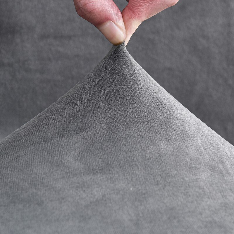 1/2/4/6 dalių Minkštas kėdės užvalkalas naujas aksominis audinys, dideli elastingi kėdžių užvalkalai, valgomojo dėklas