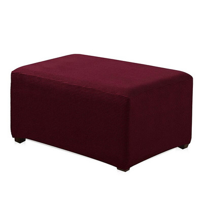 1PC Vodootporna, rastezljiva navlaka za podnožje, Otomanska navlaka, zaštitnik Pouffe otporna na prašinu, pravokutna navlaka, elastična dekoracija doma