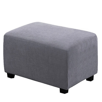 1PC Vodootporna, rastezljiva navlaka za podnožje, Otomanska navlaka, zaštitnik Pouffe otporna na prašinu, pravokutna navlaka, elastična dekoracija doma