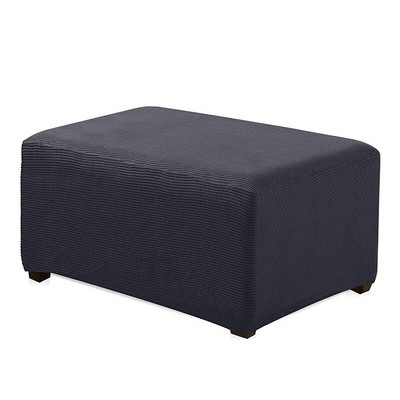 1PC Vodootporna, rastezljiva navlaka za podnožje, Otomanska navlaka, zaštitnik Pouffe otporna na prašinu, pravokutna navlaka, elastična dekoracija doma