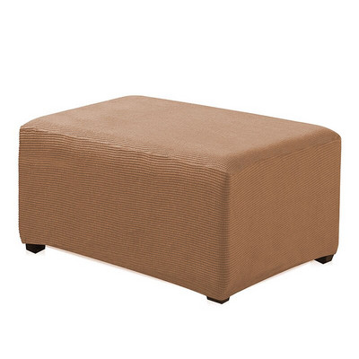 1PC Vodootporna, rastezljiva navlaka za podnožje, Otomanska navlaka, zaštitnik Pouffe otporna na prašinu, pravokutna navlaka, elastična dekoracija doma