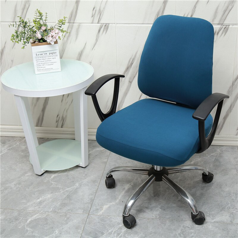 Водоустойчива калъфка за офис компютърен стол Спандекс Калъф за седалка с разделяне на прах Универсален калъф за фотьойл