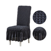 Seersucker kihúzható étkezőszék huzat Spandex cipzáras tok székekhez Konyhai étkező székhuzatok Elasztikus Stretch