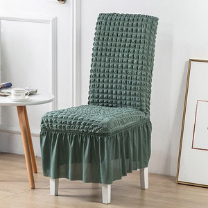 Seersucker kihúzható étkezőszék huzat Spandex cipzáras tok székekhez Konyhai étkező székhuzatok Elasztikus Stretch
