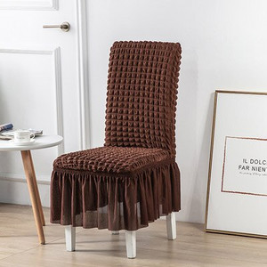 Seersucker kihúzható étkezőszék huzat Spandex cipzáras tok székekhez Konyhai étkező székhuzatok Elasztikus Stretch