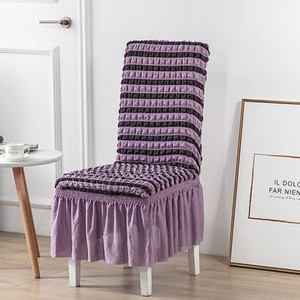 Seersucker kihúzható étkezőszék huzat Spandex cipzáras tok székekhez Konyhai étkező székhuzatok Elasztikus Stretch