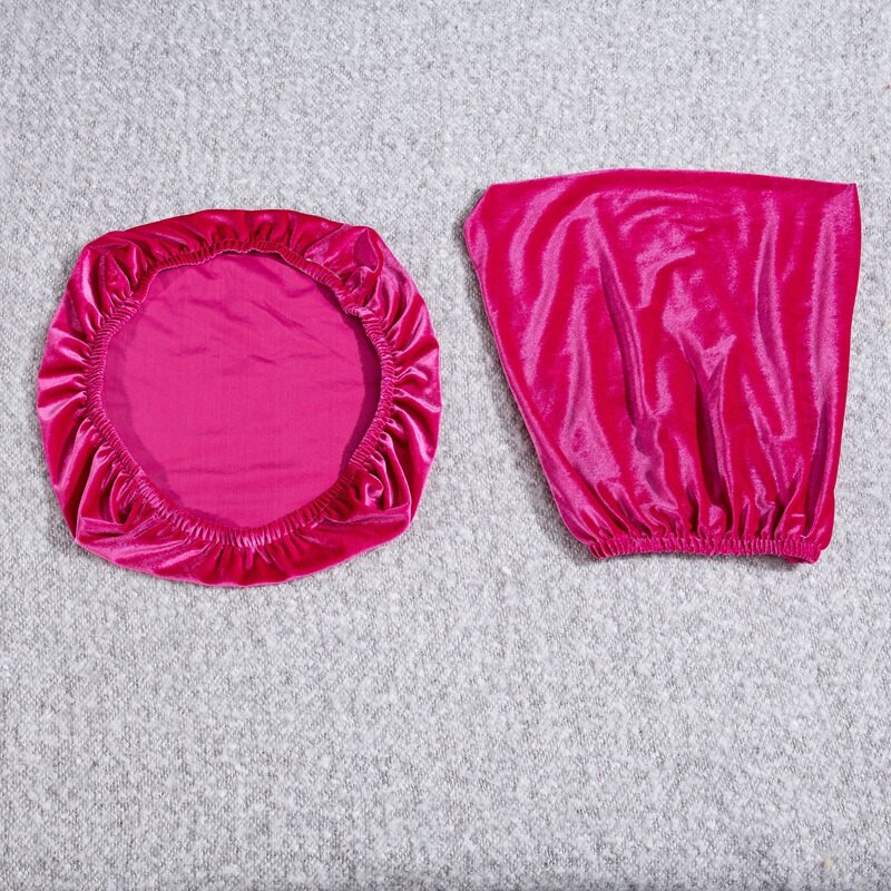 Velvet Split biuro kėdės užvalkalas Kompiuteris Pasukami kėdžių užvalkalai Elastingi Universalūs Slipcovers Kėdės užvalkalas + Sėdynės užvalkalas 2vnt/komplektas
