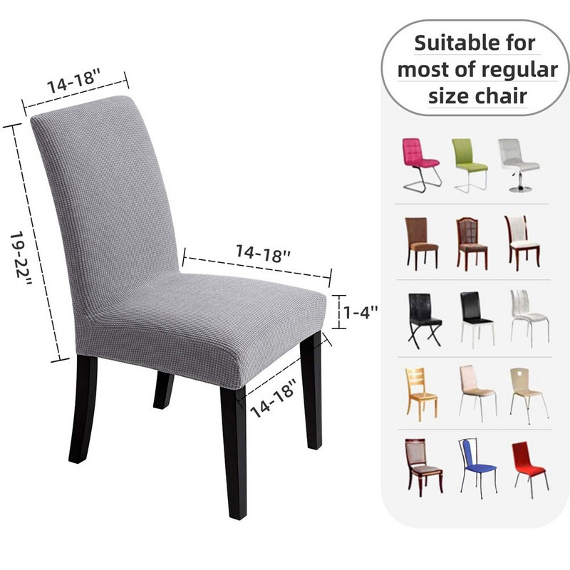 Huse pentru scaune din spandex geometric pentru sufragerie Huse pentru scaune din cristal 3D cu spatar inalt pentru sufragerie, petrecere, nunta, decorare de vara