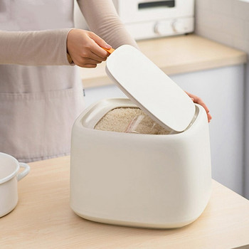 Κουζίνα 10 KG Κουζίνα αποθήκευσης τροφίμων Κουτί δοχείου Tank Moisture Proof Nano Bucket Rice Dispenser Sealed Grain