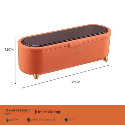 Virtuvė 4 formatų prieskonių dėžutė Vieno tinklelio kelių tinklelių druskos prieskonių butelis Virtuvės laikymo indelių rinkinys prieskonių dėžutė