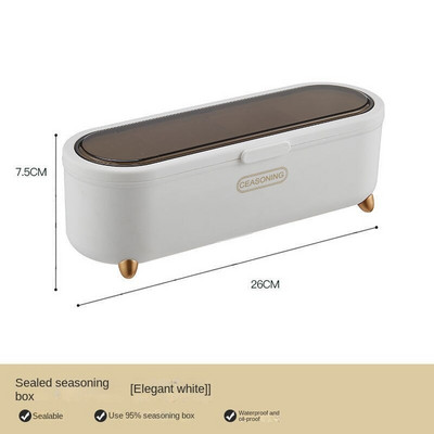 Virtuvė 4 formatų prieskonių dėžutė Vieno tinklelio kelių tinklelių druskos prieskonių butelis Virtuvės laikymo indelių rinkinys prieskonių dėžutė