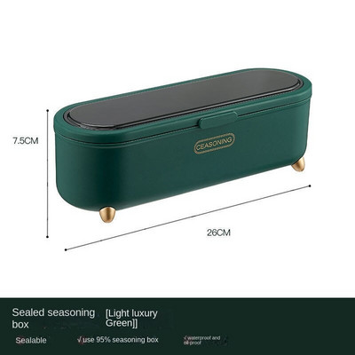 Virtuvė 4 formatų prieskonių dėžutė Vieno tinklelio kelių tinklelių druskos prieskonių butelis Virtuvės laikymo indelių rinkinys prieskonių dėžutė