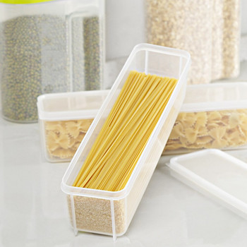 Storage Container Box Spaghetti Noodleplastic Bin Organizer κουζίνας Ψηλό κουτί Φύλακας Ψυγείο Ψυγείο Ζυμαρικά