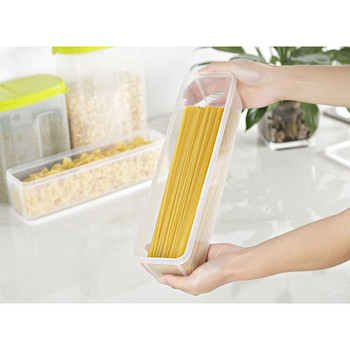 Storage Container Box Spaghetti Noodleplastic Bin Organizer κουζίνας Ψηλό κουτί Φύλακας Ψυγείο Ψυγείο Ζυμαρικά