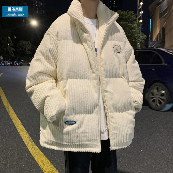 Geaca de iarna pentru barbati cu guler inalt in trei culori