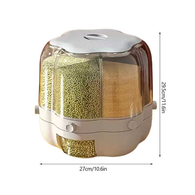 Maisto saugojimo talpykla Sukamos ryžių statinės Užsandarinti maisto laikymo indai Virtuvės daiktai Įtaisai Laikymo indai