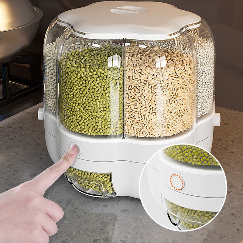 Maisto saugojimo talpykla Sukamos ryžių statinės Užsandarinti maisto laikymo indai Virtuvės daiktai Įtaisai Laikymo indai