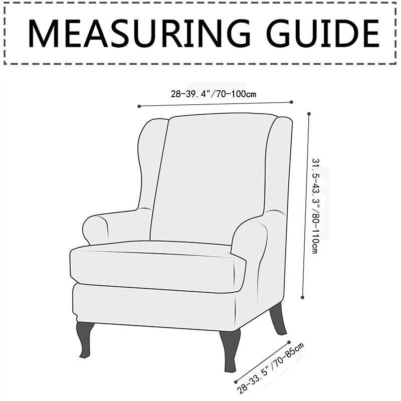 Virágmintás szárnyú székhuzat üléspárna huzattal Stretch spandex kanapéhuzatok Nordic kanapéhuzatok Elasztikus fotelhuzat